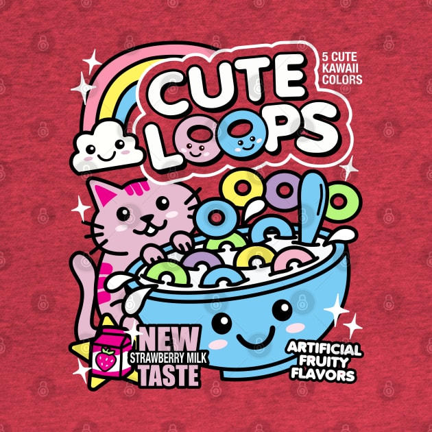 Cute Loops Kawaii Cereal by DetourShirts